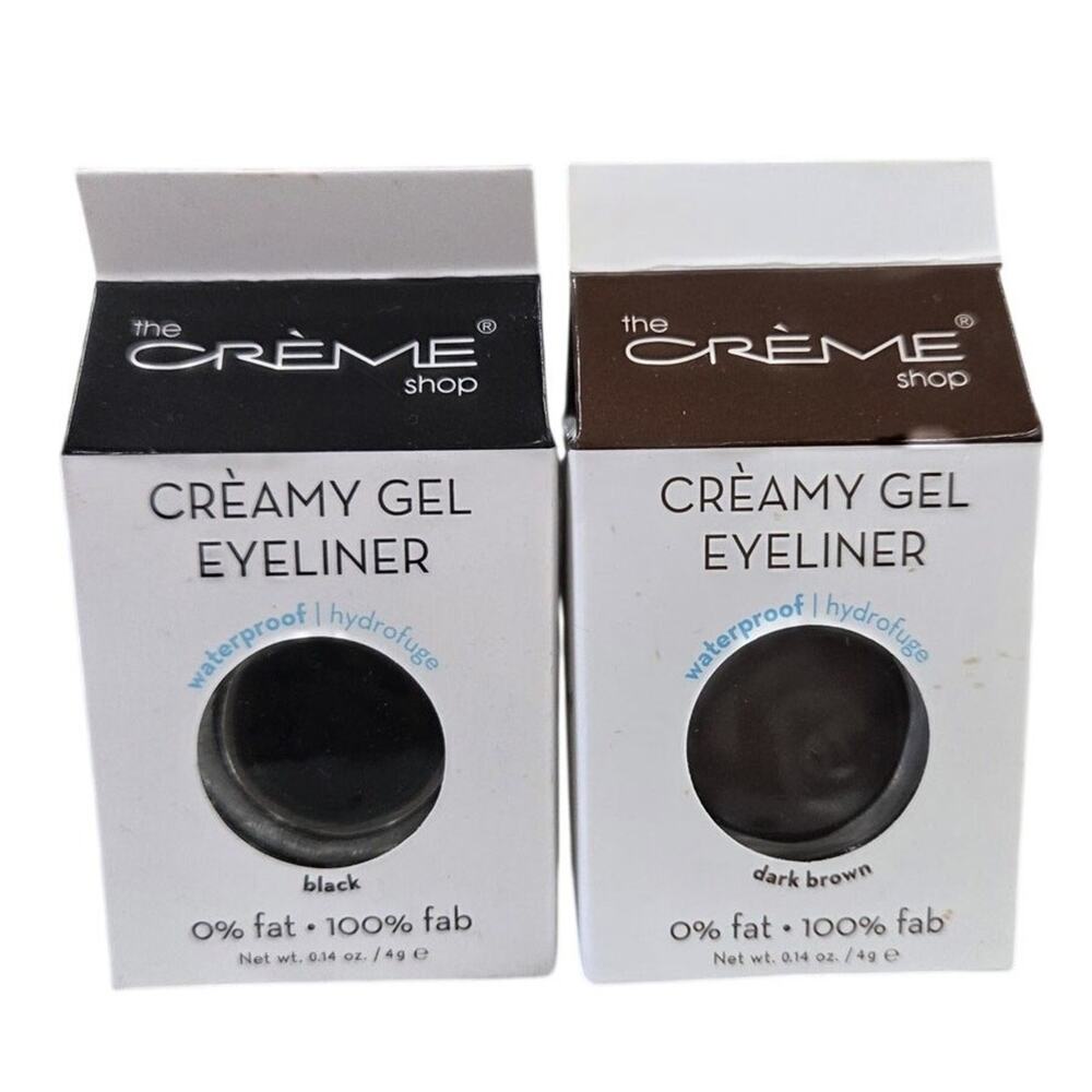 The Crème Shop Creamy Gel Eyeliner Bundle Black & Dark Brown – New